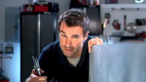 man at work with tool