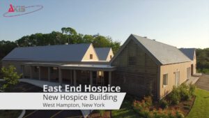 aerial shot of buildings - the hospice