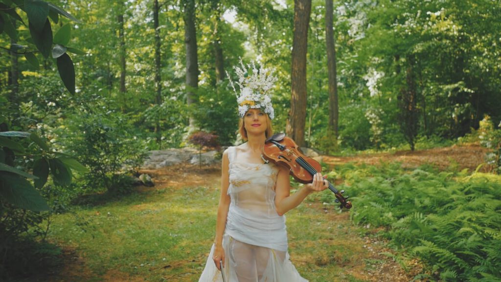 woman with violin