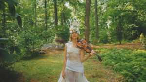 woman with violin